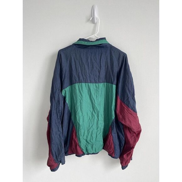 VTG Givenchy Activewear Men's Tracksuit Teal Burgundy Color Block Size XL - Picture 6 of 12